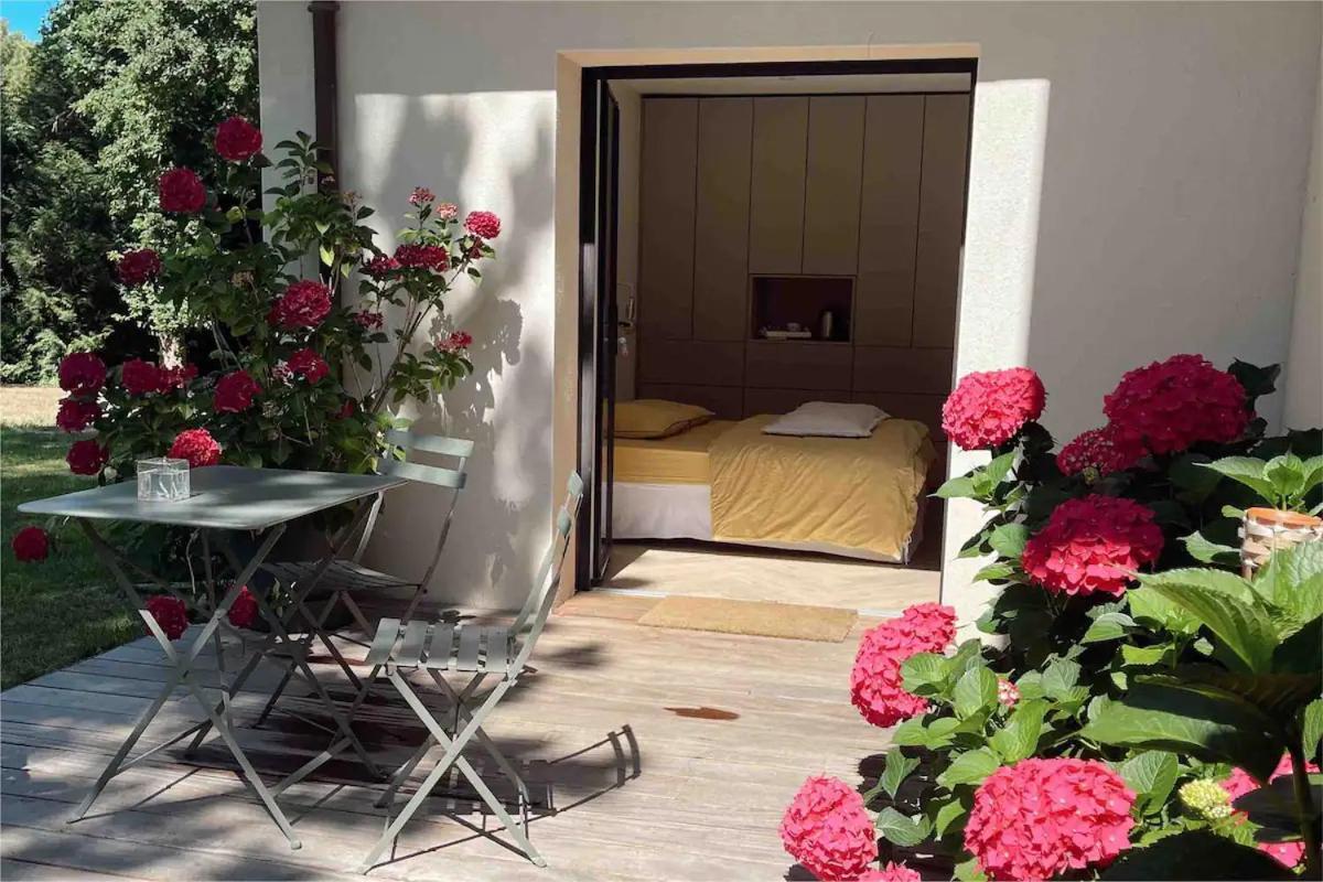 Les Hortensias Chambre Independante Avec Sdb Et Toilettes Privees Dans Une Maison En Foret Proche Du Golf Et De La Plage Entree Independante Avec Acces Prive 勒图凯－巴黎普拉日 外观 照片
