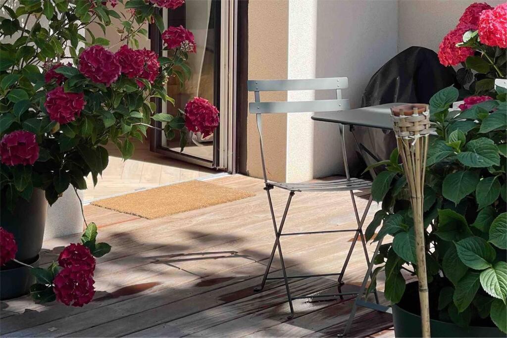 Les Hortensias Chambre Independante Avec Sdb Et Toilettes Privees Dans Une Maison En Foret Proche Du Golf Et De La Plage Entree Independante Avec Acces Prive 勒图凯－巴黎普拉日 外观 照片